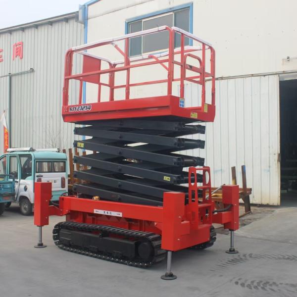 Rough Terrain Self Propelled Scissor Lift Track Mobile Hydraulic Scissor Lift