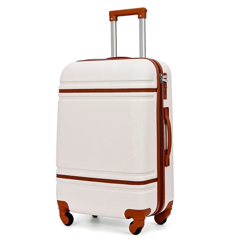 High Quality PC Luggage 4pcs Sets Vintage Travel Suitcase Classical Carry on  Light Weight Suitcase Luggage Waterproof Baggage TSA Lock Hard Side Luggage