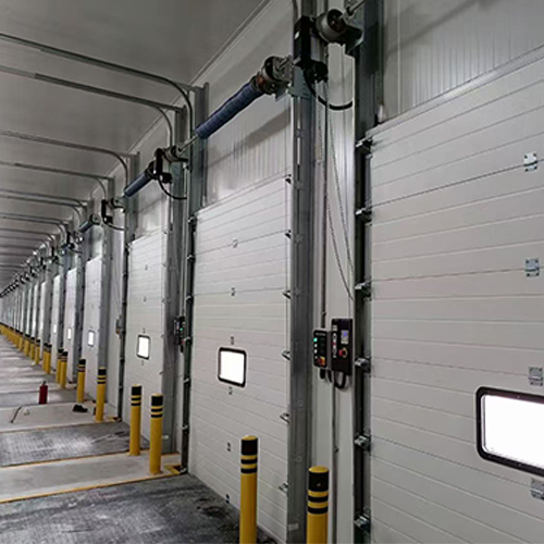 380V 220V Safety Industrial Sectional Overhead Door For Internal Facility Traffic Passages