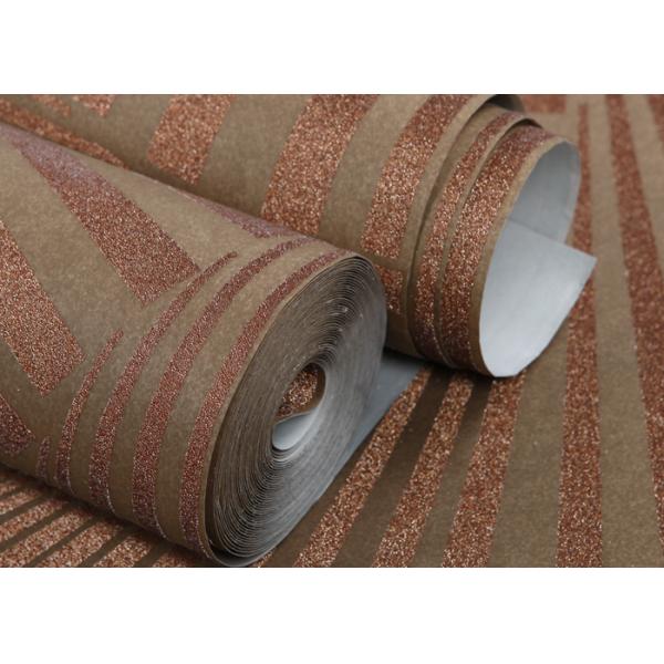 Не- сплетенные обои Брауна влагостойкие современные съемные с падая шариками