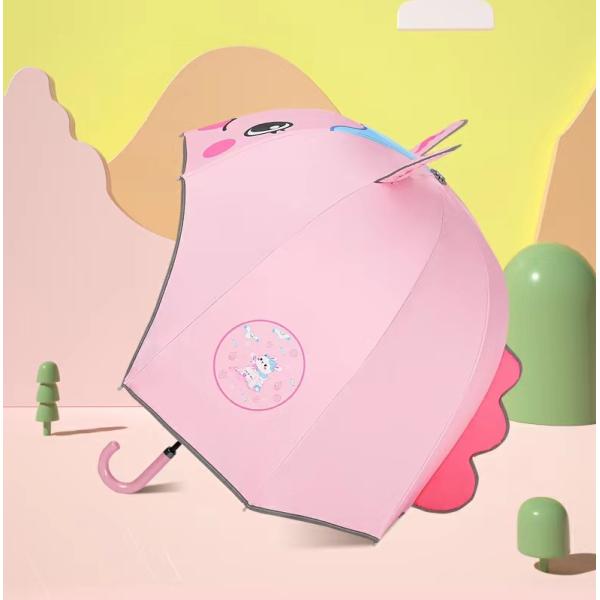 67cm Diameter Cartoon Helmet Umbrella Manual Open Cute Design for Girls UV and Windproof
