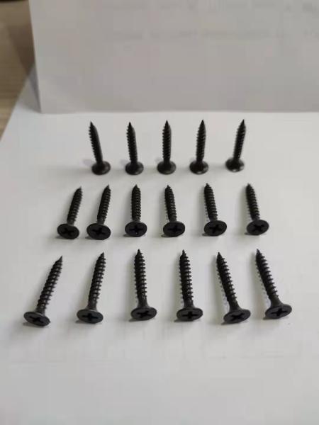 4.8 Fine #6x1 Carbon Steel Self Drilling Screws Drywall Black Customized