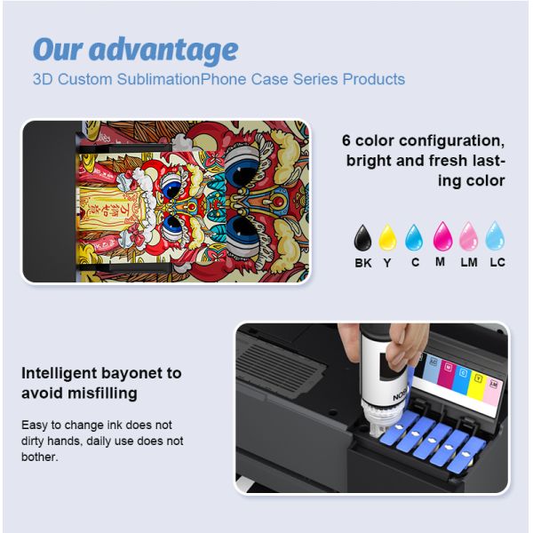 3D Sublimation Phone Case Printing Machine Kit Vacuum Heat Press for iPhone Samsung Custom Case Maker With Molds and Films