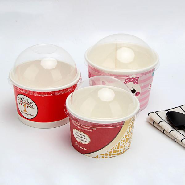 Custom Ice Cream Cup Packaging Disposable Paper Cup Without Lid US Currency US