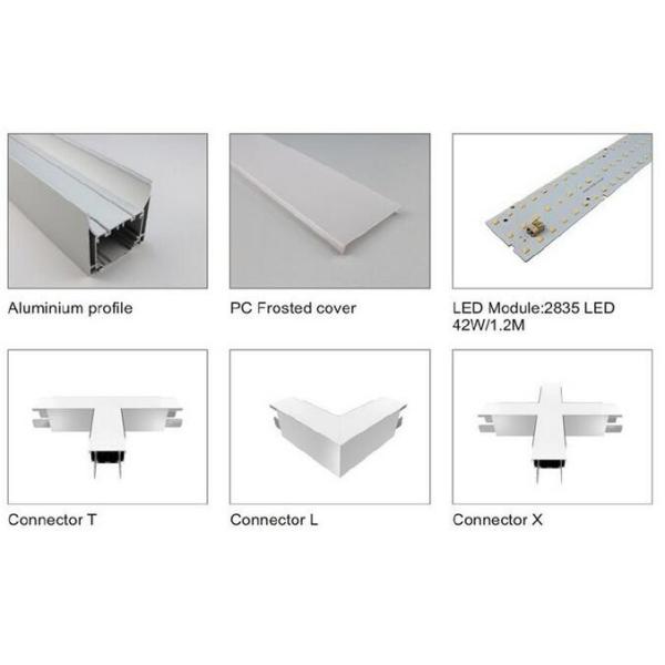 Anodized led aluminum profile milky cover LED extrusion profiles LED profiles for led strips lights