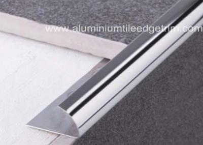 External Corner Stainless Steel Tile Trim , Stainless Steel Quarter Round Trim