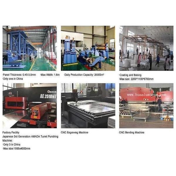 Anti Scratch 1.22m Decorative Aluminium Solid Panel Outdoor