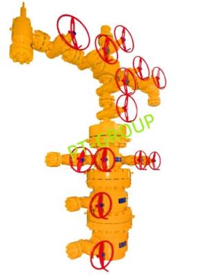 API 6A Anti Corrosion splited Wellhead And Christmas Tree 2 1/16 - 7 1/16