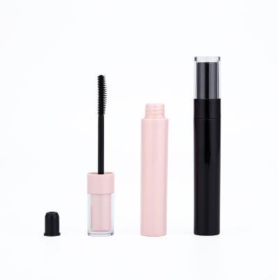 Revestimento quebrado do cabelo em volta do tubo plástico cor-de-rosa 12ml do rímel