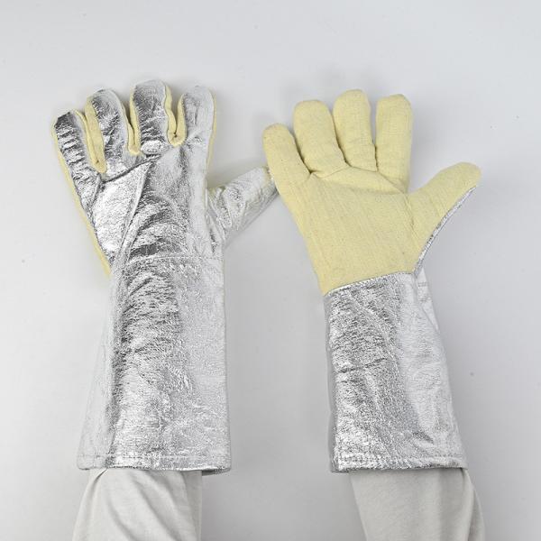 Guantes resistentes al calor a 500 ° C Guantes resistentes a la radiación a 1000 ° C Guantes resistentes al calor Guantes de protección