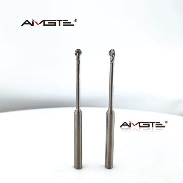 Carbide Ball Nose Lollipop End Mill for Aluminum 3 Flute High Speed CNC Milling Cutter Tungsten Steel Long Neck Design for 3D Contouring