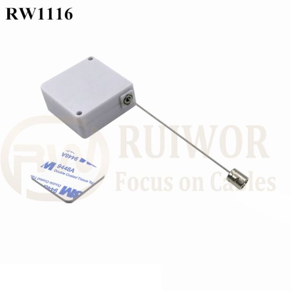 RuiWor RW1116 Square Spring Cable Cord Retractor Plus Side Hole Hardwar