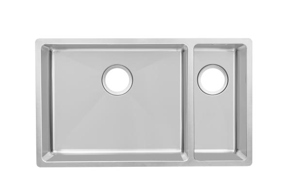 Handmade 18% Chrome Stainless Steel Kitchen Sink Two Bowl
