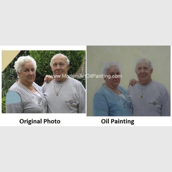 Contemporay Custom Oil Painting Portraits Aged People Portrait Oil Paintings On Canvas