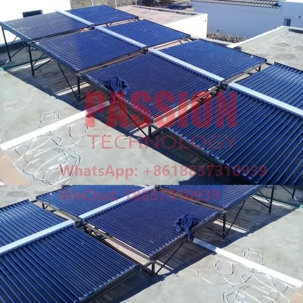 2000L no ejercen presión sobre el agua solar Heater Evacuated Tube Solar Collector del tubo de cristal