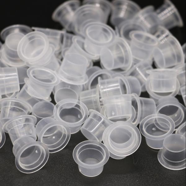 Чашки чернил татуировки PVC держатель чашки чернил пигмента макияжа пластиковой постоянный