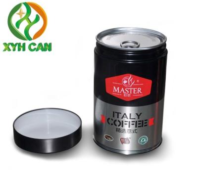 Boîtes de rond de stockage de café de capacité de Tin Can Size 100G de café avec Tin Screw Cap pour la poudre de empaquetage