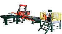 Serrería de madera horizontal automática de la banda, sierra de cinta horizontal del registro de la serrería hidráulica del corte