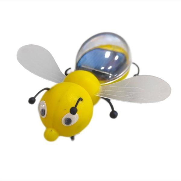 Yellow Color Solar Powered Bee Novelty Mini Solar Energy Toys For Children