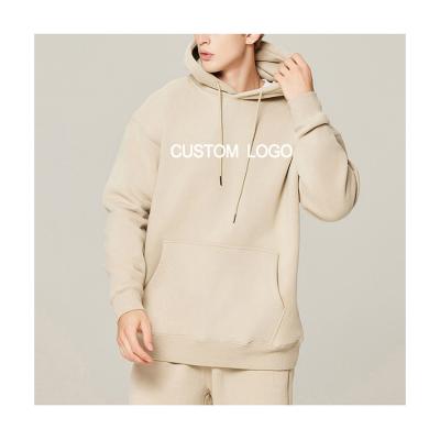 350G-700G Algodão Francês Terry suéter de lã com capuz Homens Oversized Drop Loose Shoulder
