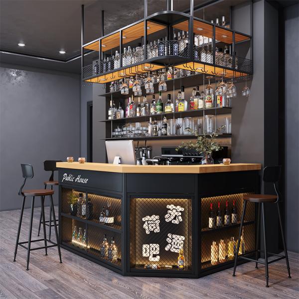 Mini LED Counter Height Nightclub Bar Table Modern Furniture