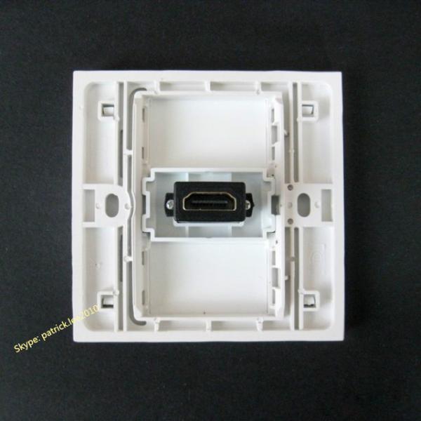 Bravo HDMI Socket Wall Panel Connector White Color 86x86mm In Stock For Sale