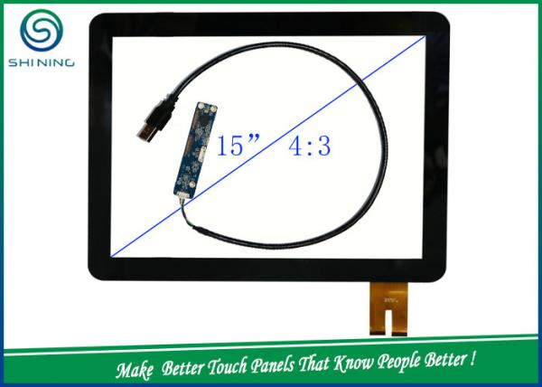6H 15'' COB Capacitive Touch Panel With Sensor Glass + Cover Glass Structure