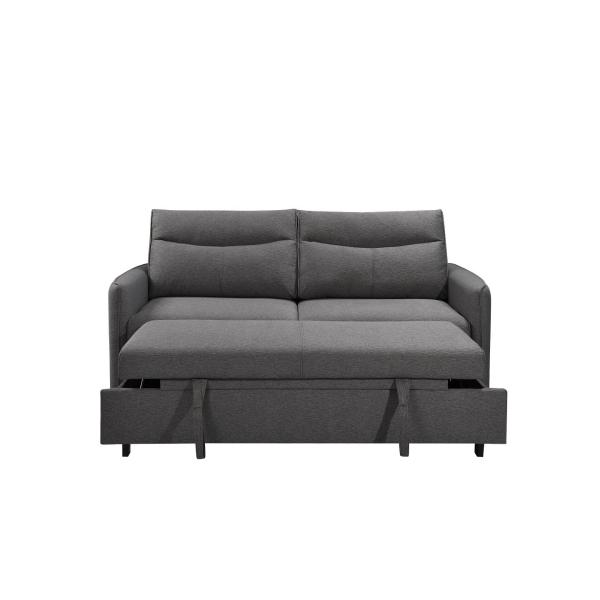 3 in 1 Convertible Sleeper Sofa Bed Modern Fabric Loveseat Futon Sofa Couch w/Pullout Bed,Furniture for Living Room