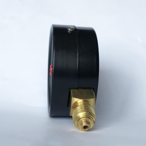 2.5 Bar Lower Mount Pressure Gauge Glass 63mm Pressure Gauge Painted Steel Manometer