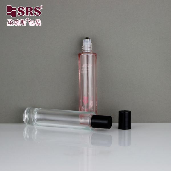 GB1-15ml Essential Oil Clear Glass Roll On Bottle with PP Plastic Screw Cap