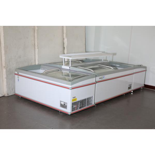 Top Open Supermarket Island Freezer Single Temperature Manual Defrost