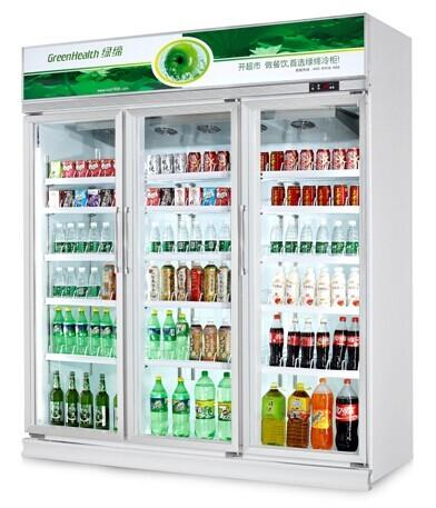 Green&health  beverage display refrigerator beverage display cooler drink fridge showcase