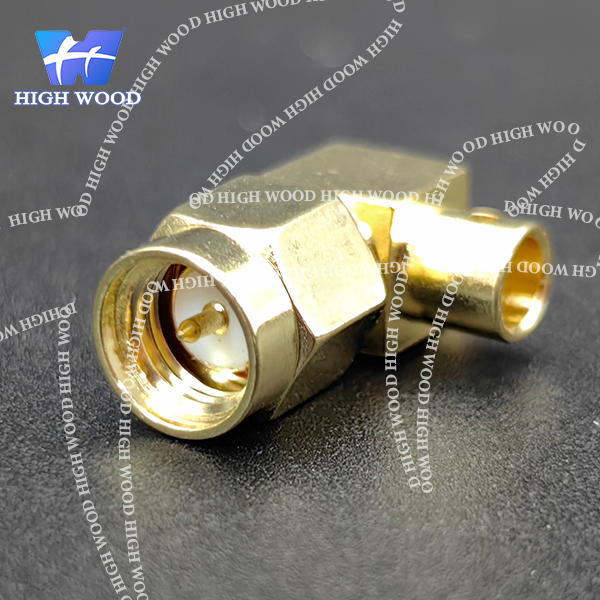 SMA Series RF Coaxial Connector, SMA Right Angle Male JWB-3