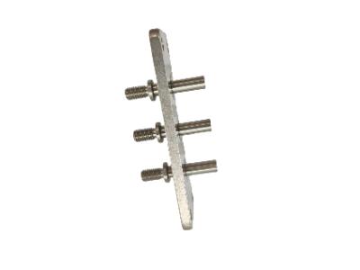 Smooth Surface Connection Terminal Plate Rated Voltage 600V Insulating Property of 2000MΩ for Applications 6.2mm X 42.5mm X 42.5mm