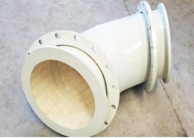 encaixes de tubulação alinhada cerâmicos da alumina 3.65g/Cm3 alta, desgaste de FBE - cotovelo resistente