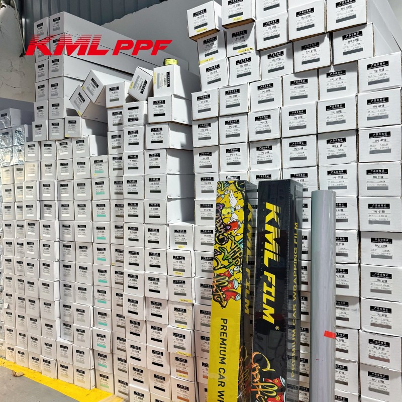 KML 7.5mil Red TPU Color PPF Color Wrapping Film Heat Self-Healing Anti-Scratch Auto Exterior TPU Color Changing Film