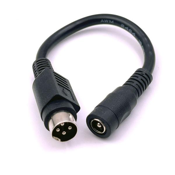 4 Pin Mini DIN to DC  Female Jack 5.5x2.1mm Power Extension Cable for Camera DVD TV PC Barcode Printer