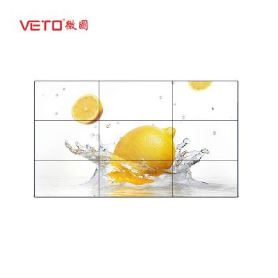 ² físico do brilho 500 Cd/M da emenda 1.7mm da parede video do LCD da moldura do estreito de FHD 1080P