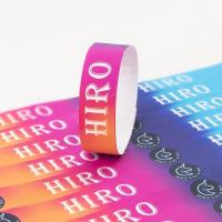 Bracelets en papier Tyvek résistant à l'eau et numérotés séquentiellement