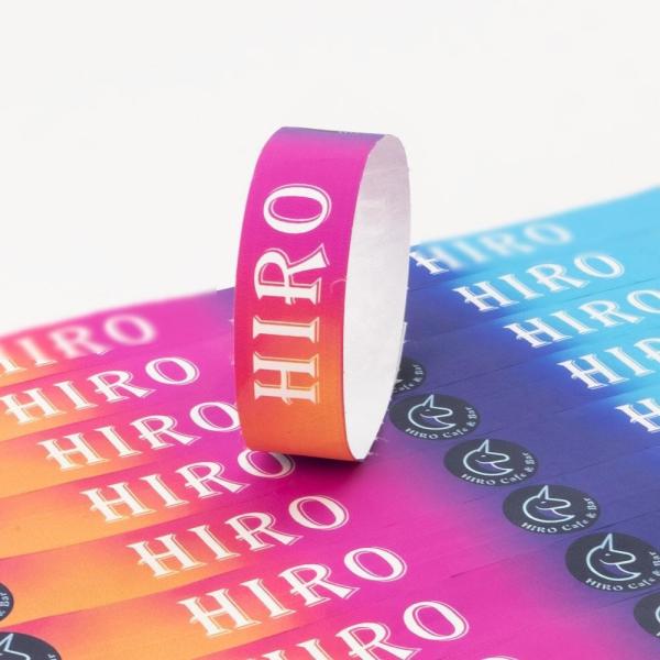 Custom VIP Sequential Numbering Bracelets for Festival Event made of Tyvek Paper