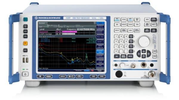 Receptor de teste R&S®ESRP3 EMI rápido 9 KHz a 3,6 GHz