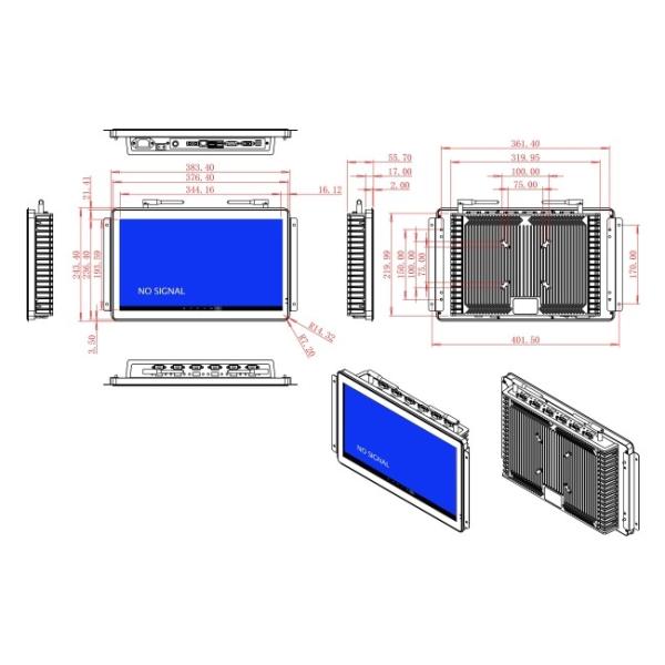 15.6-Inch Android Touch Screen for Retail Kiosks and Payment Terminals