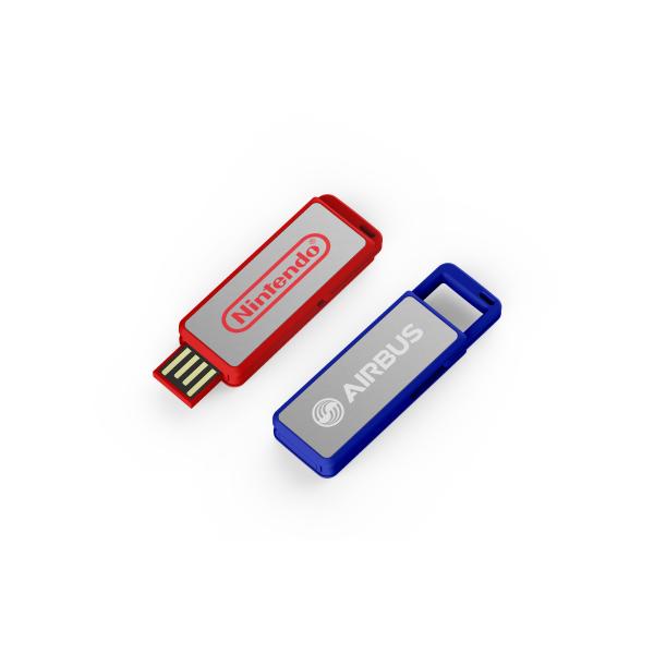 Customizable Plastic USB Stick Black White 256GB Memory Plug And Play