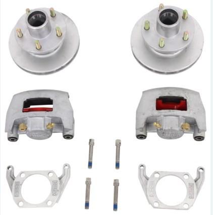 PCD 5*4.5 8'' Wheel Hub Horse Trailer Disc Brakes 3500lbs