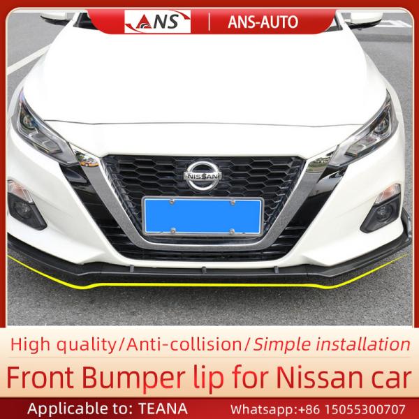 ABS Corrosion Resistant Universal Rear Bumper Lip Splitter For Nissan Teana
