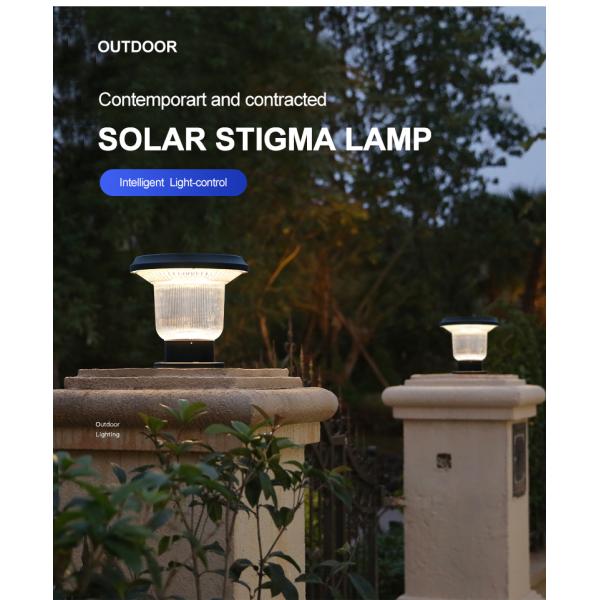 Погодостойкий солнечный сумрак лампы штендера, который нужно рассветать свет столба для патио задворк гаража