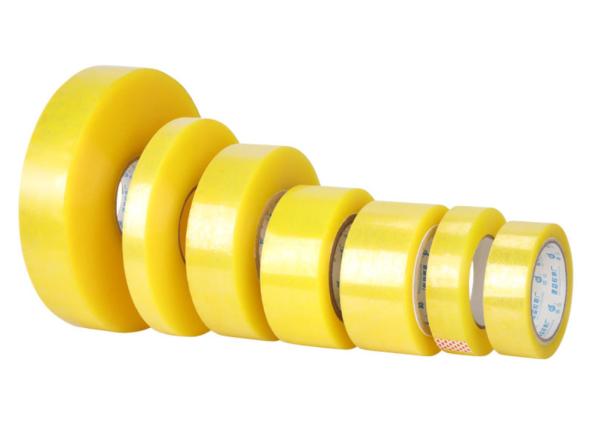 Custom BOPP Adhesive Tape Clear Yellow Electrical Tape