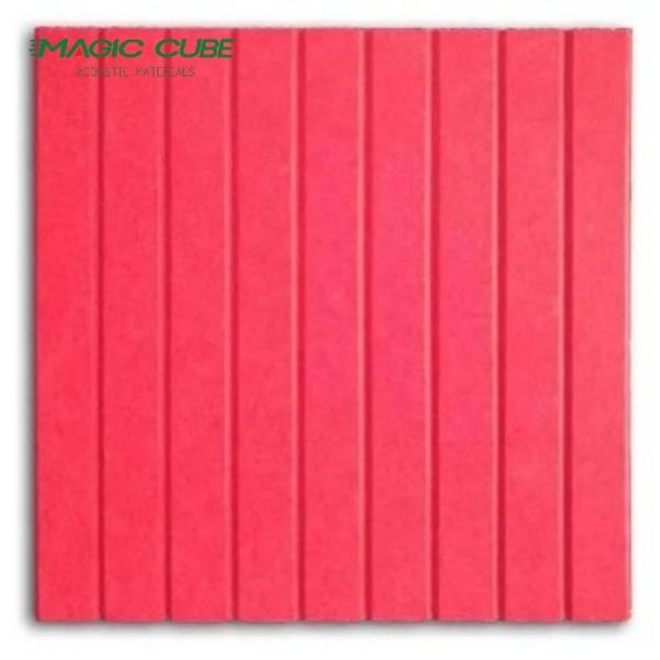 Grooving Polyester Wall Panels 12mm Polyester Fiber Acoustic Panel with Fire-rated