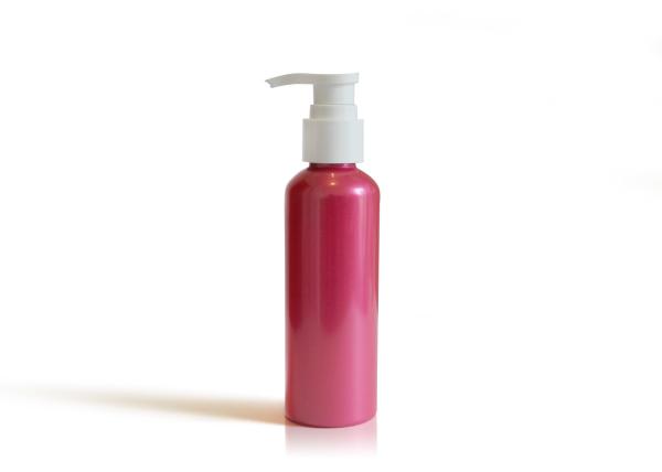 Pink PET Plastic Containers For Hair Products Labeling Surface 10.14fl.OZ/300ml