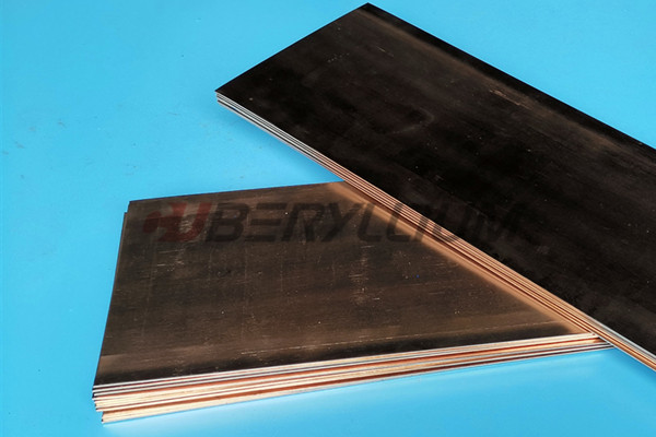 Плита меди 140mmX45mmX2000mm бериллия C17510 CuNi2Be для индустрии